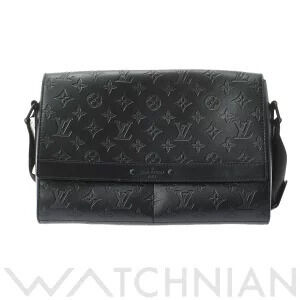 Louis Vuitton Monogram Shadow Black Sprinter Messenger Noir Black Shoulder Bag